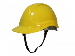Scan Deluxe Safety Helmet Yellow £6.49